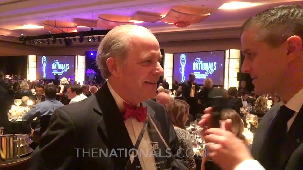 S. Robert August being interviewed at The Nationals awards ceremony